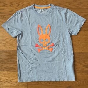 Psycho Bunny Men’s Norwood Graphic T-Shirt - Size S - NWOT - Blue & Orange